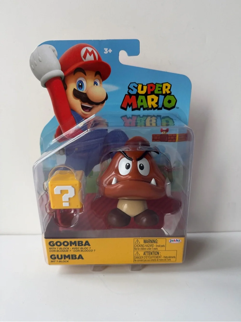 Super Mario Goomba Figure With Coin Jakks Pacific New Sealed Nintendo